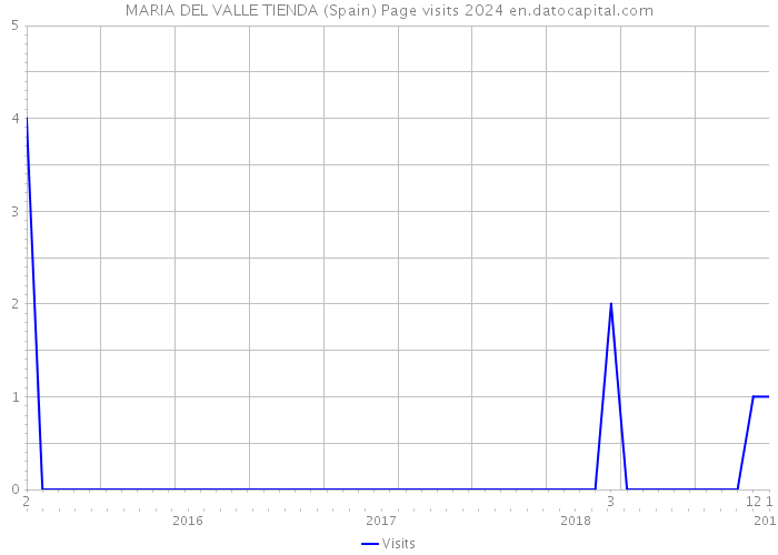 MARIA DEL VALLE TIENDA (Spain) Page visits 2024 