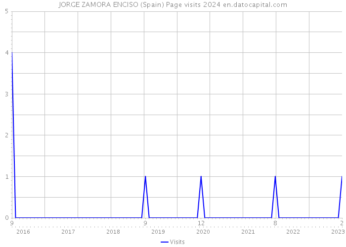 JORGE ZAMORA ENCISO (Spain) Page visits 2024 