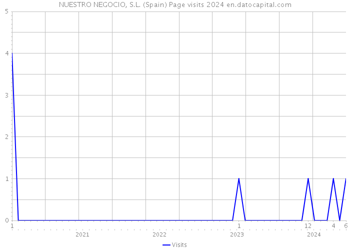 NUESTRO NEGOCIO, S.L. (Spain) Page visits 2024 