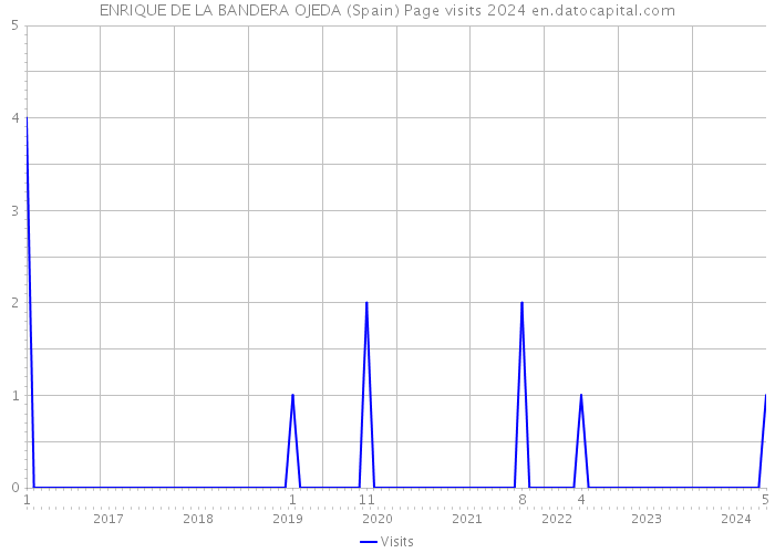 ENRIQUE DE LA BANDERA OJEDA (Spain) Page visits 2024 