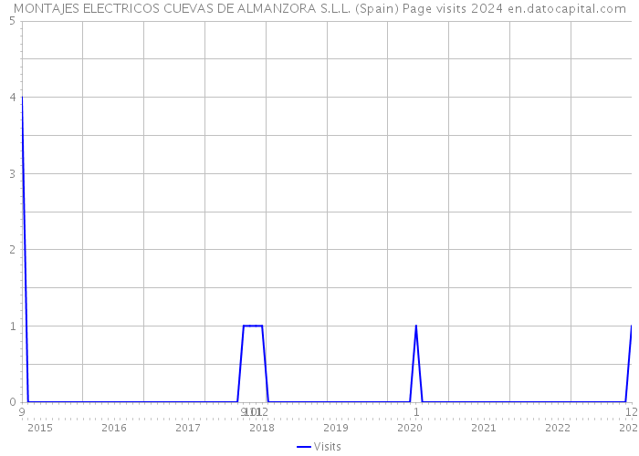 MONTAJES ELECTRICOS CUEVAS DE ALMANZORA S.L.L. (Spain) Page visits 2024 
