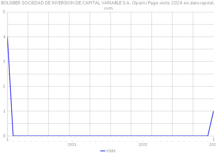 BOLSIBER SOCIEDAD DE INVERSION DE CAPITAL VARIABLE S.A. (Spain) Page visits 2024 