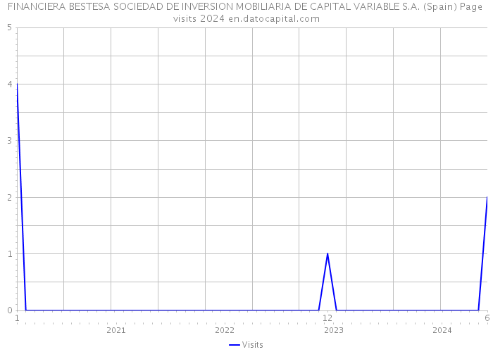 FINANCIERA BESTESA SOCIEDAD DE INVERSION MOBILIARIA DE CAPITAL VARIABLE S.A. (Spain) Page visits 2024 