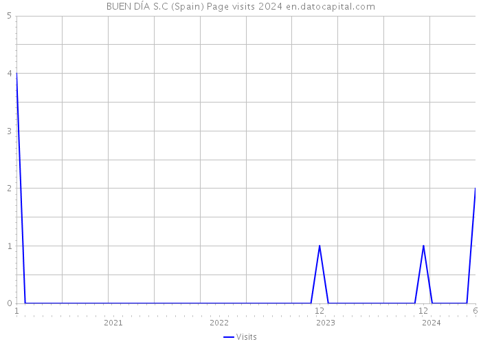 BUEN DÍA S.C (Spain) Page visits 2024 