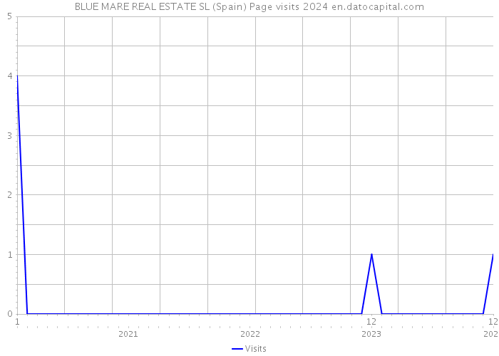 BLUE MARE REAL ESTATE SL (Spain) Page visits 2024 
