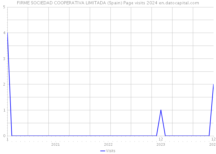 FIRME SOCIEDAD COOPERATIVA LIMITADA (Spain) Page visits 2024 