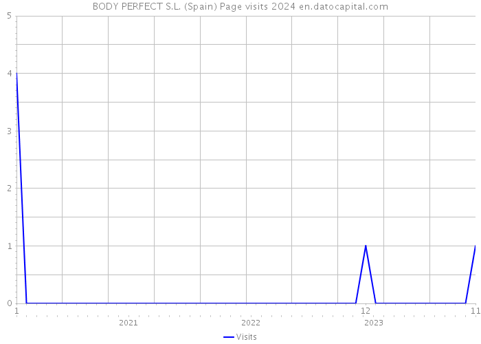 BODY PERFECT S.L. (Spain) Page visits 2024 