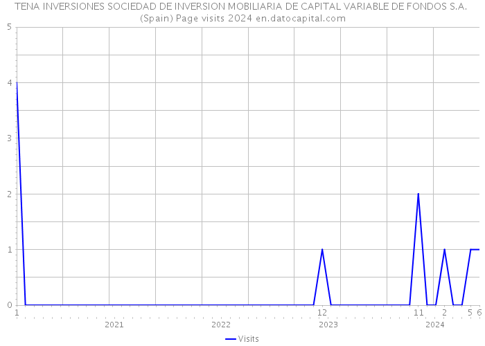 TENA INVERSIONES SOCIEDAD DE INVERSION MOBILIARIA DE CAPITAL VARIABLE DE FONDOS S.A. (Spain) Page visits 2024 