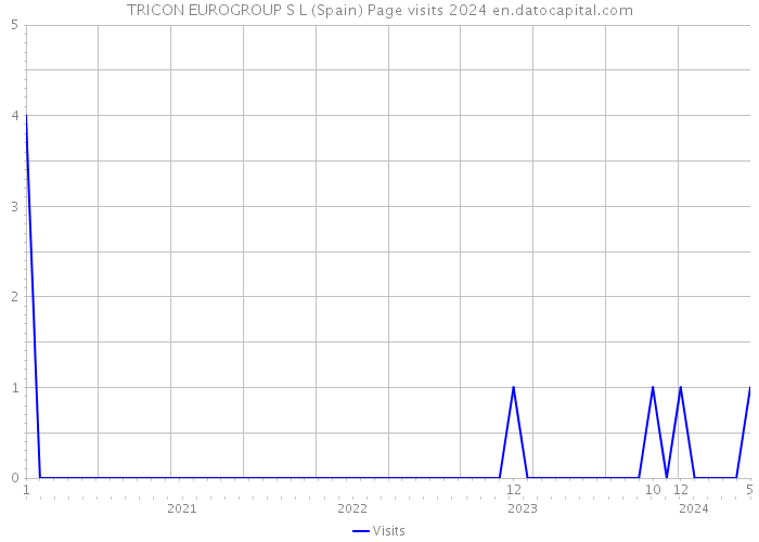 TRICON EUROGROUP S L (Spain) Page visits 2024 