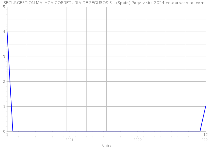 SEGURGESTION MALAGA CORREDURIA DE SEGUROS SL. (Spain) Page visits 2024 