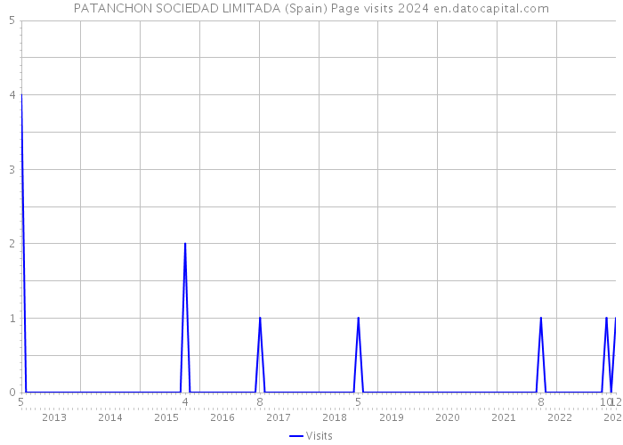PATANCHON SOCIEDAD LIMITADA (Spain) Page visits 2024 