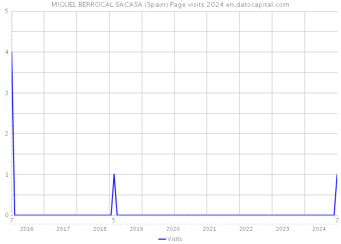 MIGUEL BERROCAL SACASA (Spain) Page visits 2024 