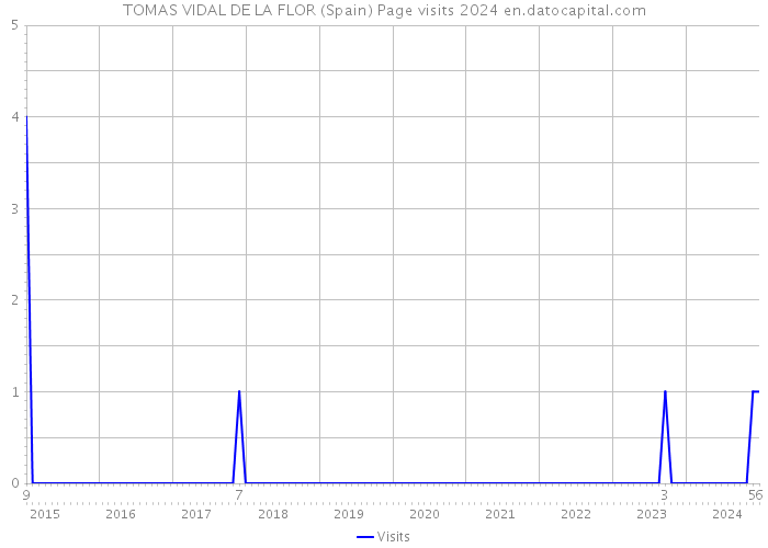 TOMAS VIDAL DE LA FLOR (Spain) Page visits 2024 