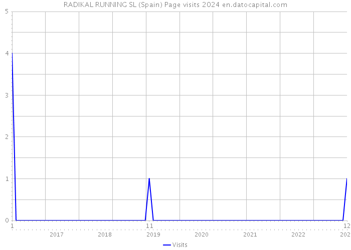 RADIKAL RUNNING SL (Spain) Page visits 2024 