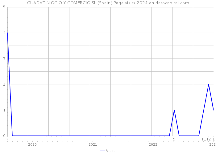 GUADATIN OCIO Y COMERCIO SL (Spain) Page visits 2024 