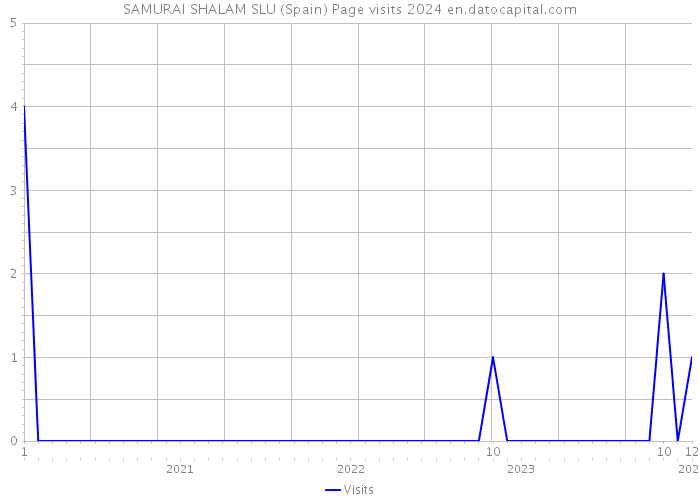 SAMURAI SHALAM SLU (Spain) Page visits 2024 