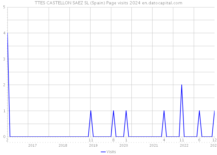 TTES CASTELLON SAEZ SL (Spain) Page visits 2024 