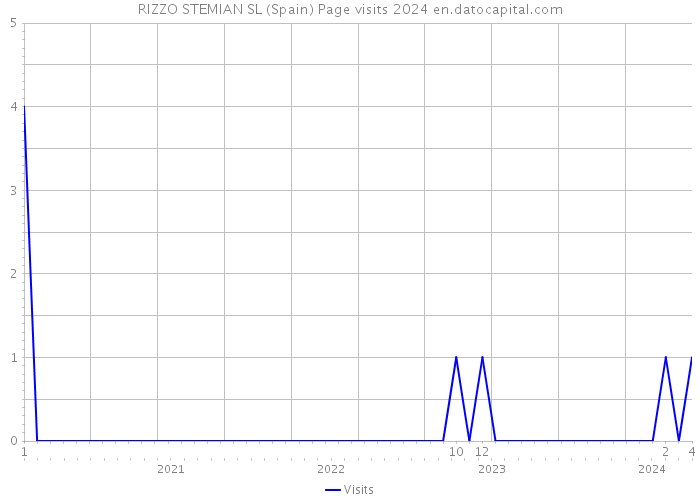 RIZZO STEMIAN SL (Spain) Page visits 2024 