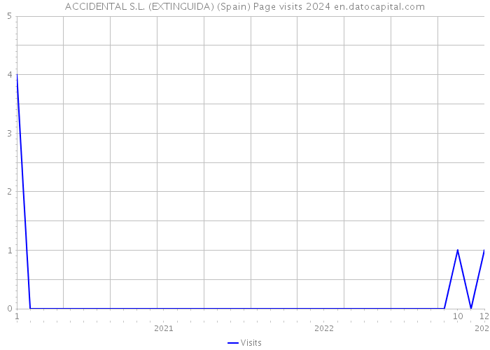 ACCIDENTAL S.L. (EXTINGUIDA) (Spain) Page visits 2024 
