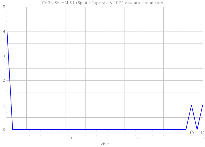 CARN SALAM S.L (Spain) Page visits 2024 