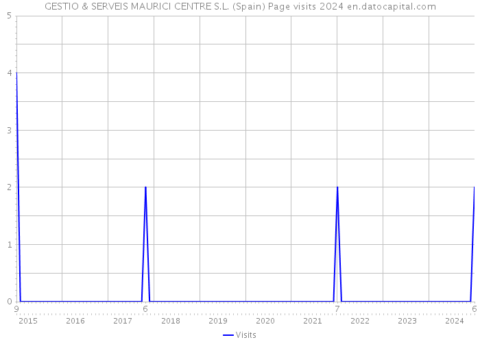 GESTIO & SERVEIS MAURICI CENTRE S.L. (Spain) Page visits 2024 