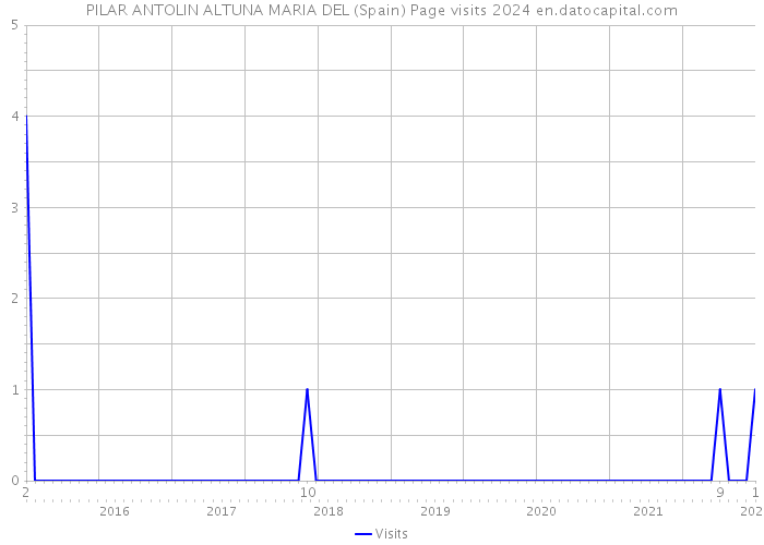 PILAR ANTOLIN ALTUNA MARIA DEL (Spain) Page visits 2024 
