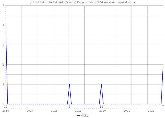 JULIO GARCIA BADAL (Spain) Page visits 2024 