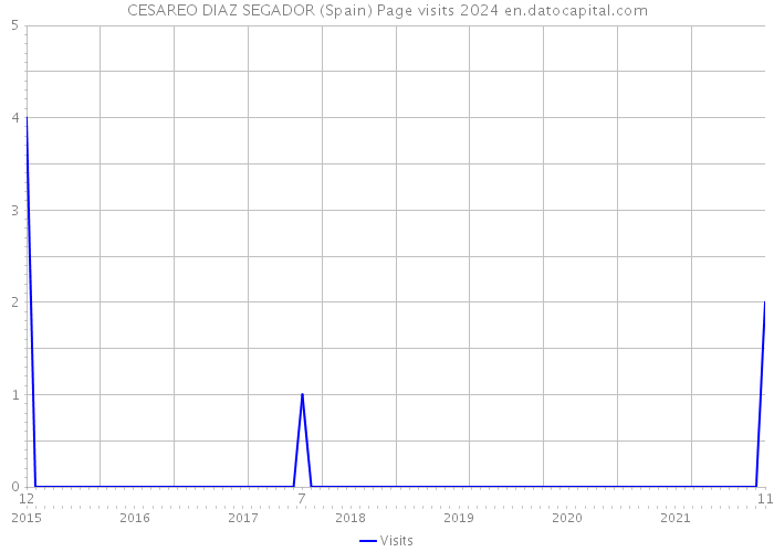 CESAREO DIAZ SEGADOR (Spain) Page visits 2024 