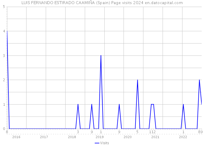 LUIS FERNANDO ESTIRADO CAAMIÑA (Spain) Page visits 2024 