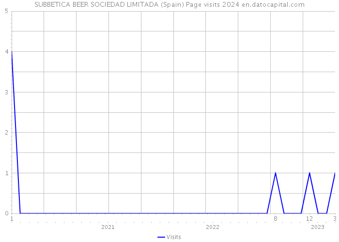 SUBBETICA BEER SOCIEDAD LIMITADA (Spain) Page visits 2024 