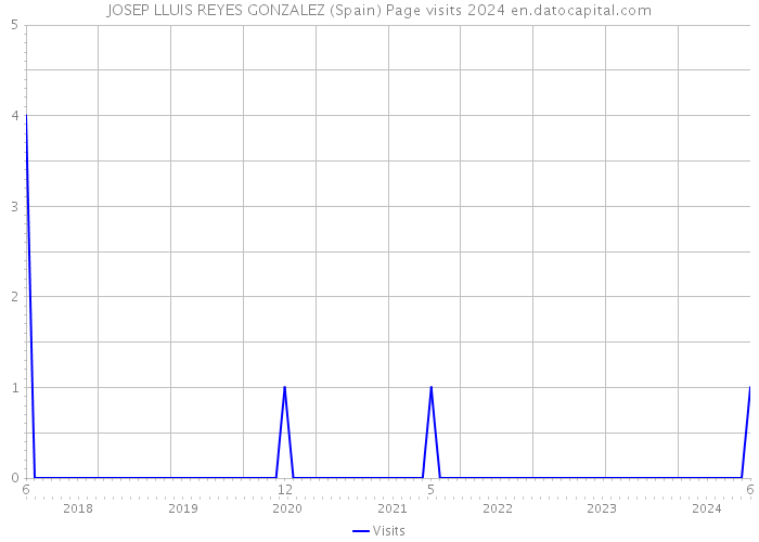 JOSEP LLUIS REYES GONZALEZ (Spain) Page visits 2024 