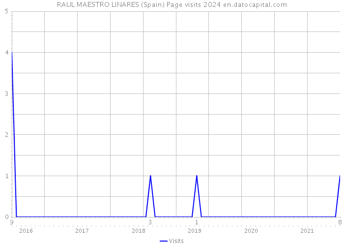 RAUL MAESTRO LINARES (Spain) Page visits 2024 