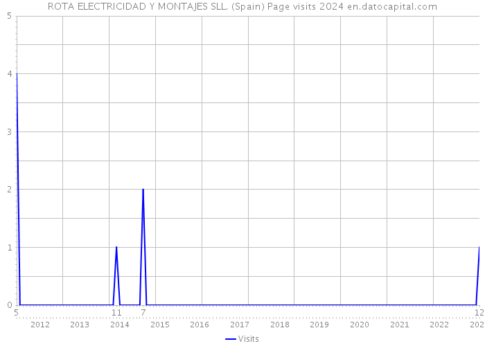 ROTA ELECTRICIDAD Y MONTAJES SLL. (Spain) Page visits 2024 