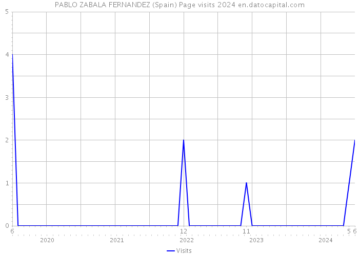 PABLO ZABALA FERNANDEZ (Spain) Page visits 2024 