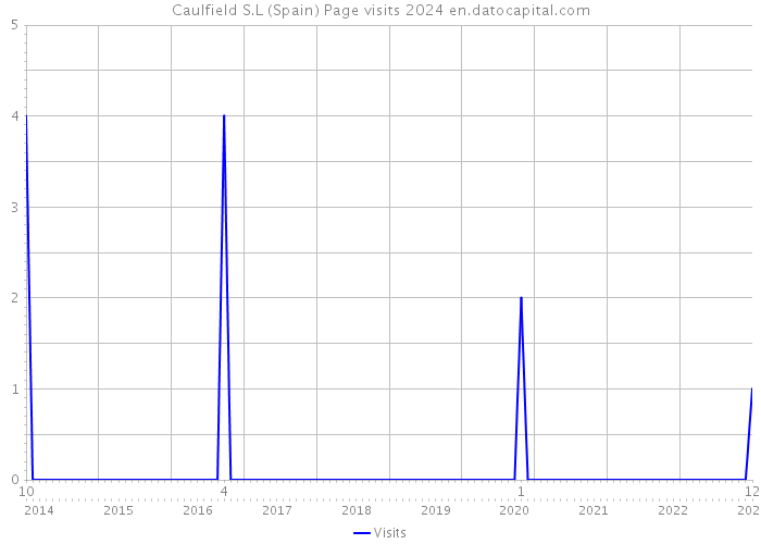 Caulfield S.L (Spain) Page visits 2024 