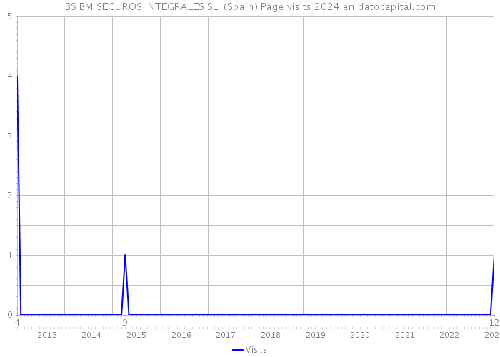 BS BM SEGUROS INTEGRALES SL. (Spain) Page visits 2024 