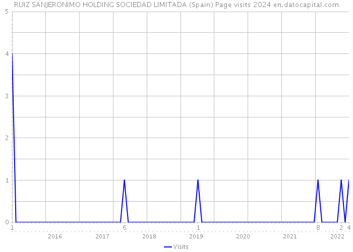 RUIZ SANJERONIMO HOLDING SOCIEDAD LIMITADA (Spain) Page visits 2024 