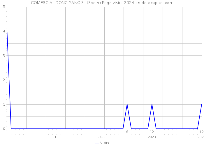 COMERCIAL DONG YANG SL (Spain) Page visits 2024 