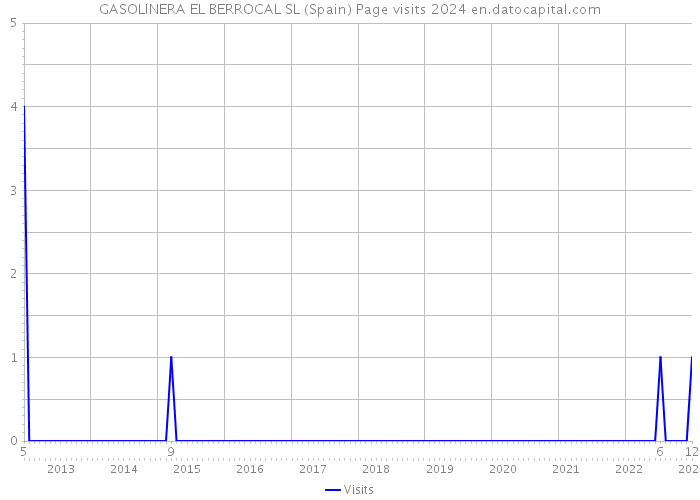 GASOLINERA EL BERROCAL SL (Spain) Page visits 2024 