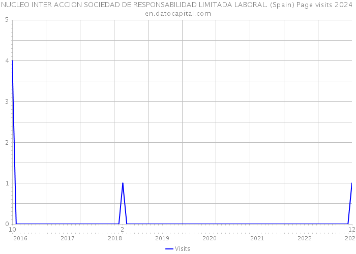 NUCLEO INTER ACCION SOCIEDAD DE RESPONSABILIDAD LIMITADA LABORAL. (Spain) Page visits 2024 