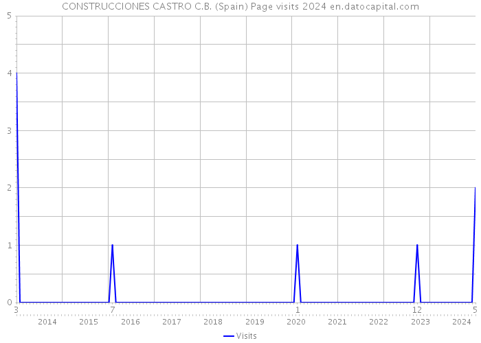 CONSTRUCCIONES CASTRO C.B. (Spain) Page visits 2024 