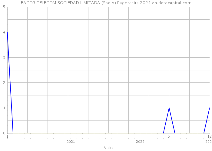 FAGOR TELECOM SOCIEDAD LIMITADA (Spain) Page visits 2024 