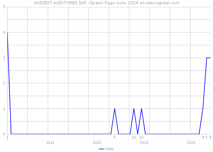 AUDIEST AUDITORES SAP. (Spain) Page visits 2024 