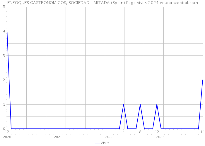 ENFOQUES GASTRONOMICOS, SOCIEDAD LIMITADA (Spain) Page visits 2024 