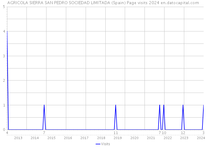 AGRICOLA SIERRA SAN PEDRO SOCIEDAD LIMITADA (Spain) Page visits 2024 