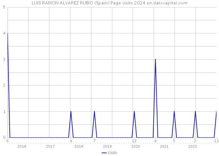 LUIS RAMON ALVAREZ RUBIO (Spain) Page visits 2024 