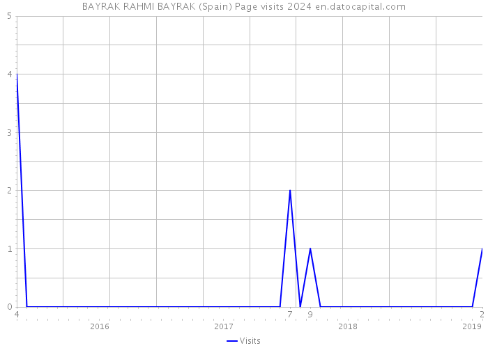 BAYRAK RAHMI BAYRAK (Spain) Page visits 2024 