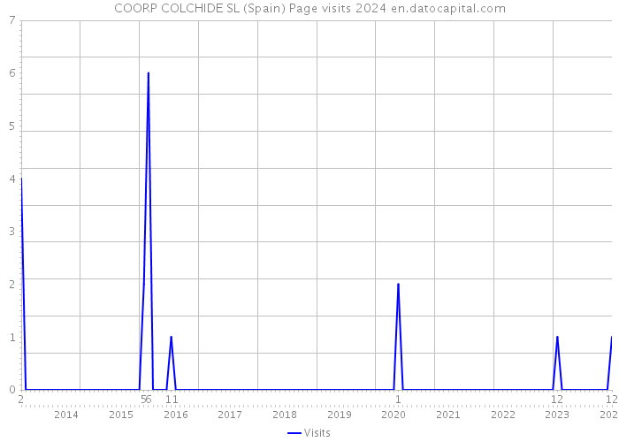 COORP COLCHIDE SL (Spain) Page visits 2024 