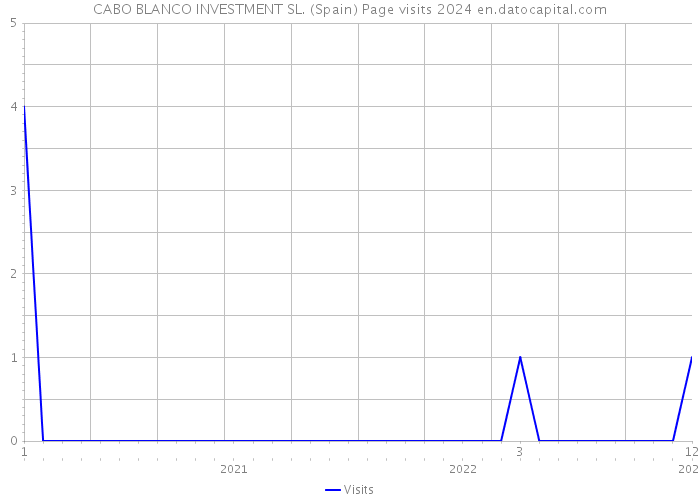 CABO BLANCO INVESTMENT SL. (Spain) Page visits 2024 