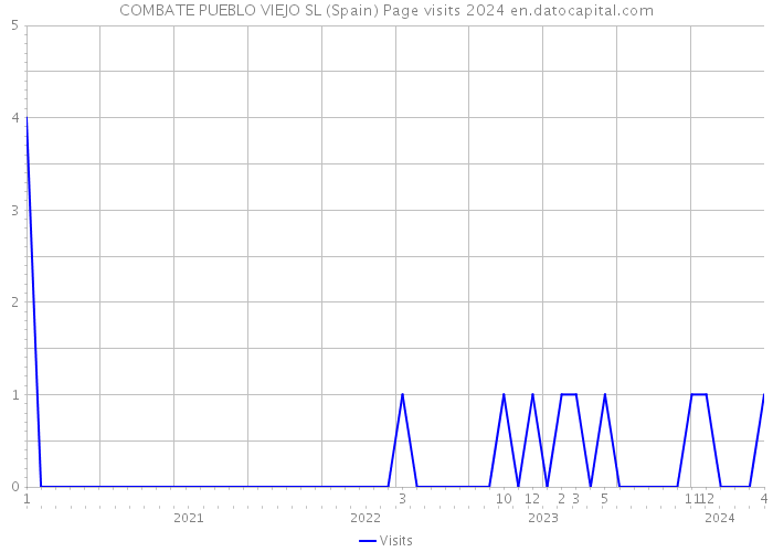 COMBATE PUEBLO VIEJO SL (Spain) Page visits 2024 